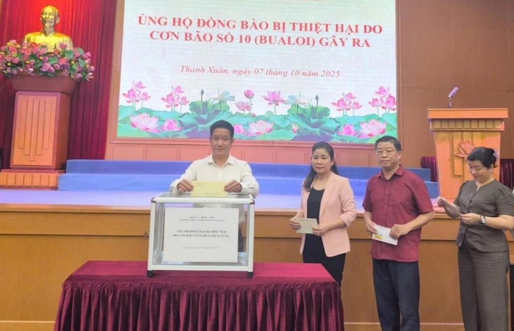 Thanh Xuân chung tay ủng hộ đồng bào vùng bão số 10- Ảnh 1.