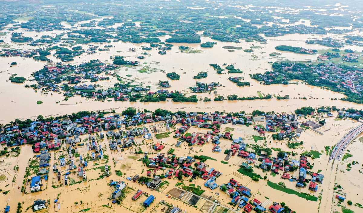 Sturm Nr. 11 hat in vielen Ortschaften der Provinz Thai Nguyen schwere Schäden verursacht.