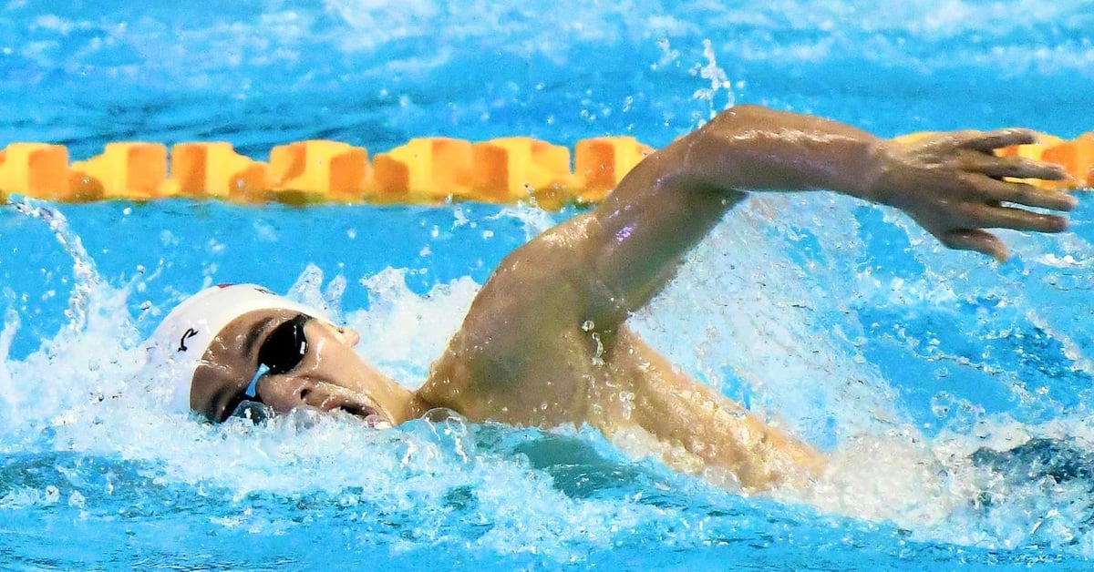 Kình ngư Nguyễn Huy Hoàng giành HCV thứ ba Giải bơi vô địch quốc gia 2025