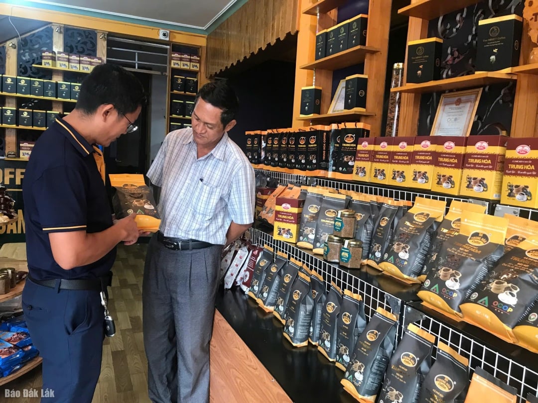 Kávové produkty Trung Hoa dosahují v obci Quang Phu čtyřhvězdičkového hodnocení OCOP.