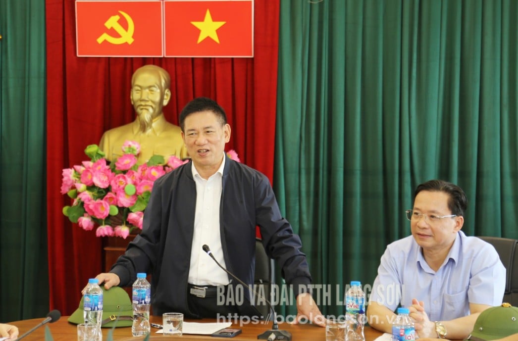 Phó Thủ tướng Chính phủ Hồ Đức Phớc phát biểu chỉ đạo tại buổi kiểm tra