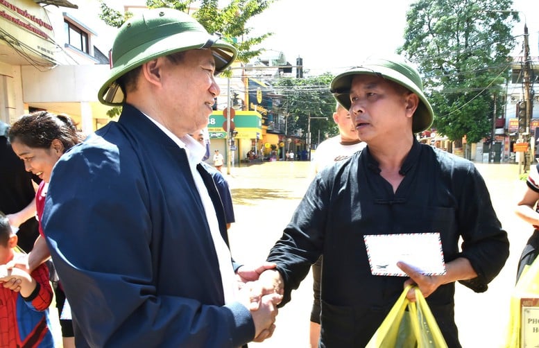 Phó Thủ tướng Hồ Đức Phớc kiểm tra công tác ứng phó, khắc phục hậu quả mưa lũ tại Lạng Sơn- Ảnh 5.