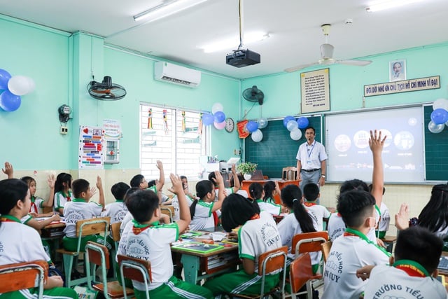 Xây dựng mô hình ‘Trường học Xanh - Sạch - Khỏe’ cho học sinh tiểu học - Ảnh 3.