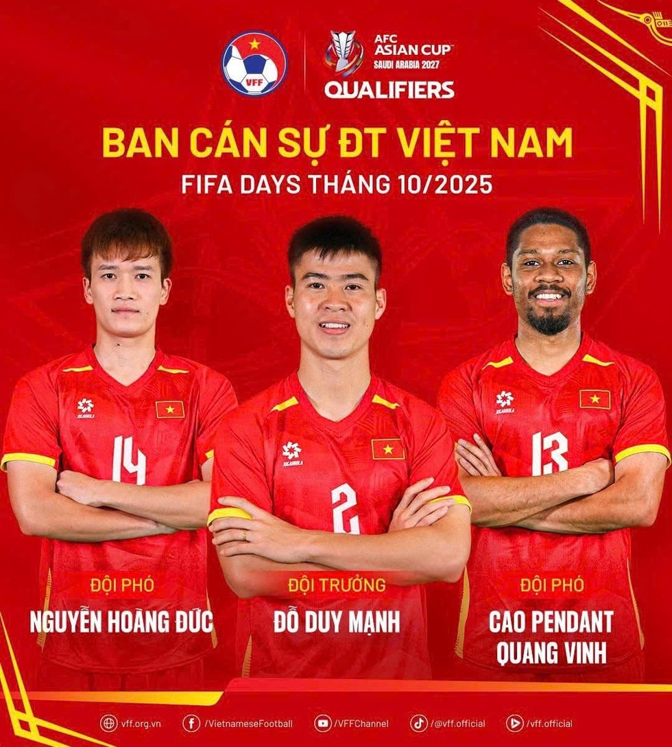Nóng: Cầu thủ Việt kiều Cao Pendant Quang Vinh làm sếp phó ban cán sự đội tuyển Việt Nam- Ảnh 1.