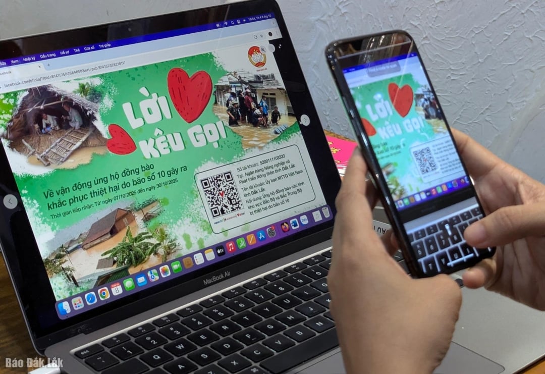 ស្កែន QR code នៃលេខគណនីរបស់មូលនិធិសប្បុរសធម៌កាកបាទក្រហមខេត្ត Dak Lak ដើម្បីគាំទ្រប្រជាជនគុយបា។