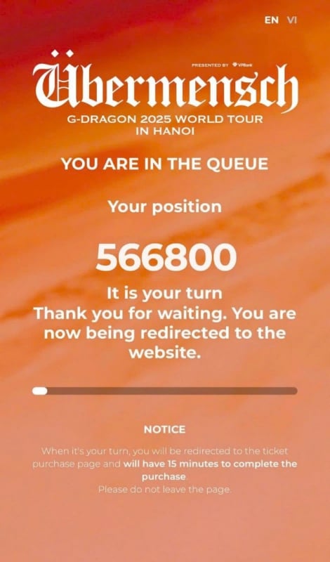 Ticketverkauf für G-DRAGON 2025 WORLD TOUR [Übermensch] IN HANOI -0