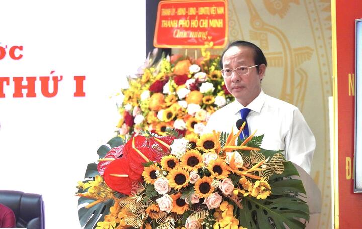 លោក Vo Van Dung ប្រធានគណៈកម្មាធិការអធិការកិច្ចនៃគណៈកម្មាធិការបក្សទីក្រុងហូជីមិញ។ (រូបថត៖ Ngoc Giang)