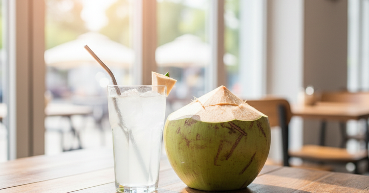 Uống nước dừa đúng thời điểm, lợi ích tăng bất ngờ