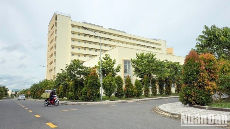 Tra Vinh General Hospitals campus är alltid grönt, rent och vackert.