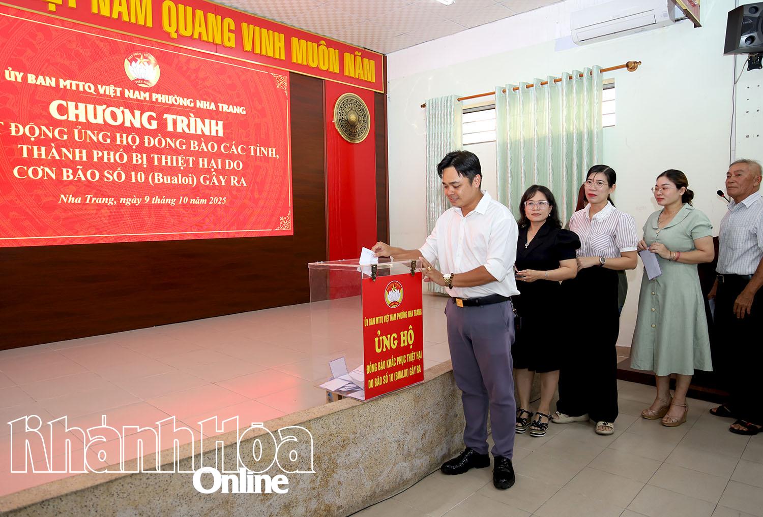 Delegasi mendukung masyarakat yang terkena dampak badai No. 10.