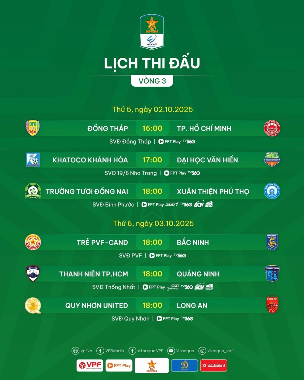 កាលវិភាគនៃការប្រកួតជុំទី 3 នៃការប្រកួតថ្នាក់ជាតិលើកទី 1 ឆ្នាំ 2025/26 - រូបថត 3