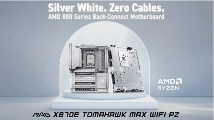 បន្ទះ motherboard ស៊េរី X870E MAX គាំទ្របច្ចេកវិទ្យា OC Engine, 5G LAN, Wi-Fi 7 និងរន្ធ USB 40 Gbps ។ ការបន្លិចថ្មីគឺ 64 MB BIOS ROM ដែលផ្តល់នូវការធ្វើមាត្រដ្ឋាន និងស្ថេរភាពកាន់តែប្រសើរ។