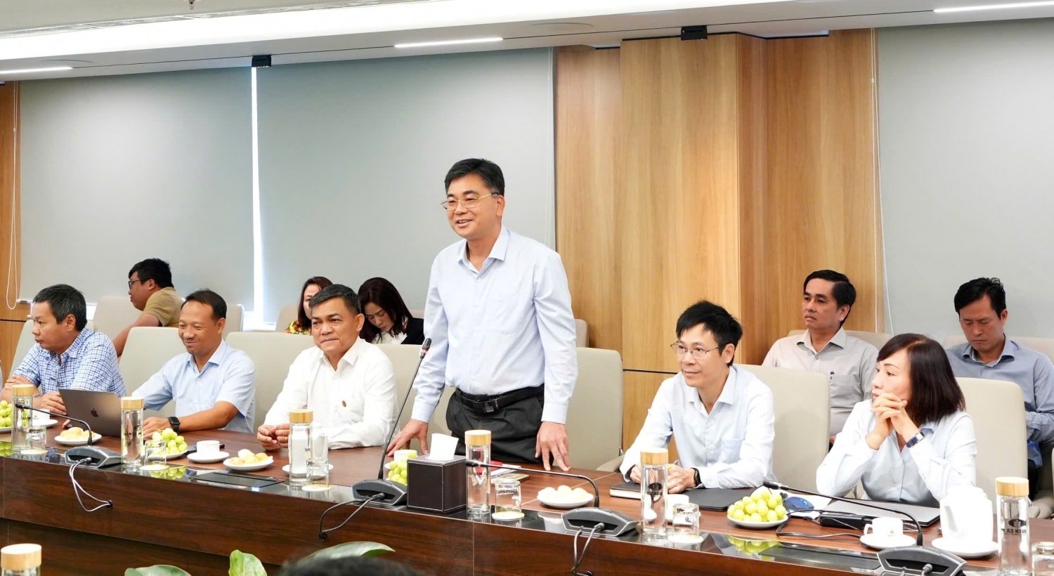 Mr. Tran Ngoc Nguyen, Chairman of the Board of Directors of the PVCFC, shares and discusses about the management work of the PVCFC20250819004120.jpg