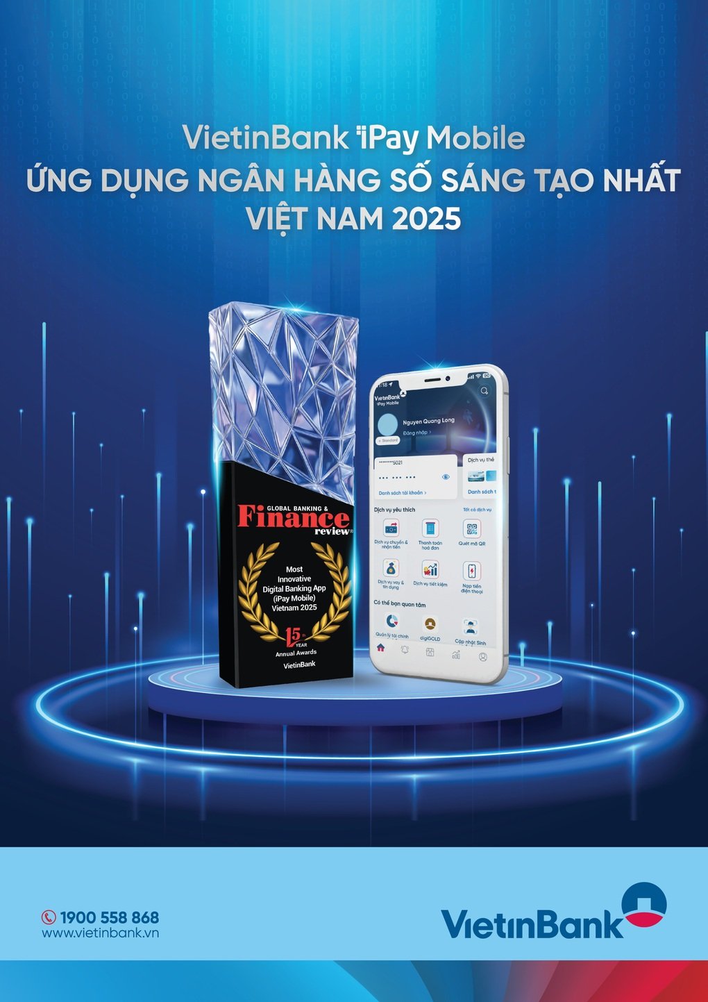 VietinBank iPay Mobile nhận giải “Ứng dụng ngân hàng số sáng tạo nhất Việt Nam 2025” - 1