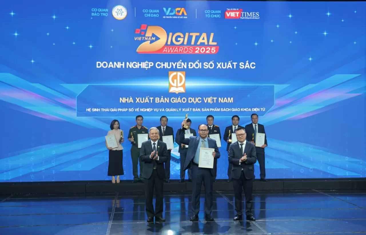 NXB Giáo dục Việt Nam đoạt giải thưởng chuyển đổi số Việt Nam