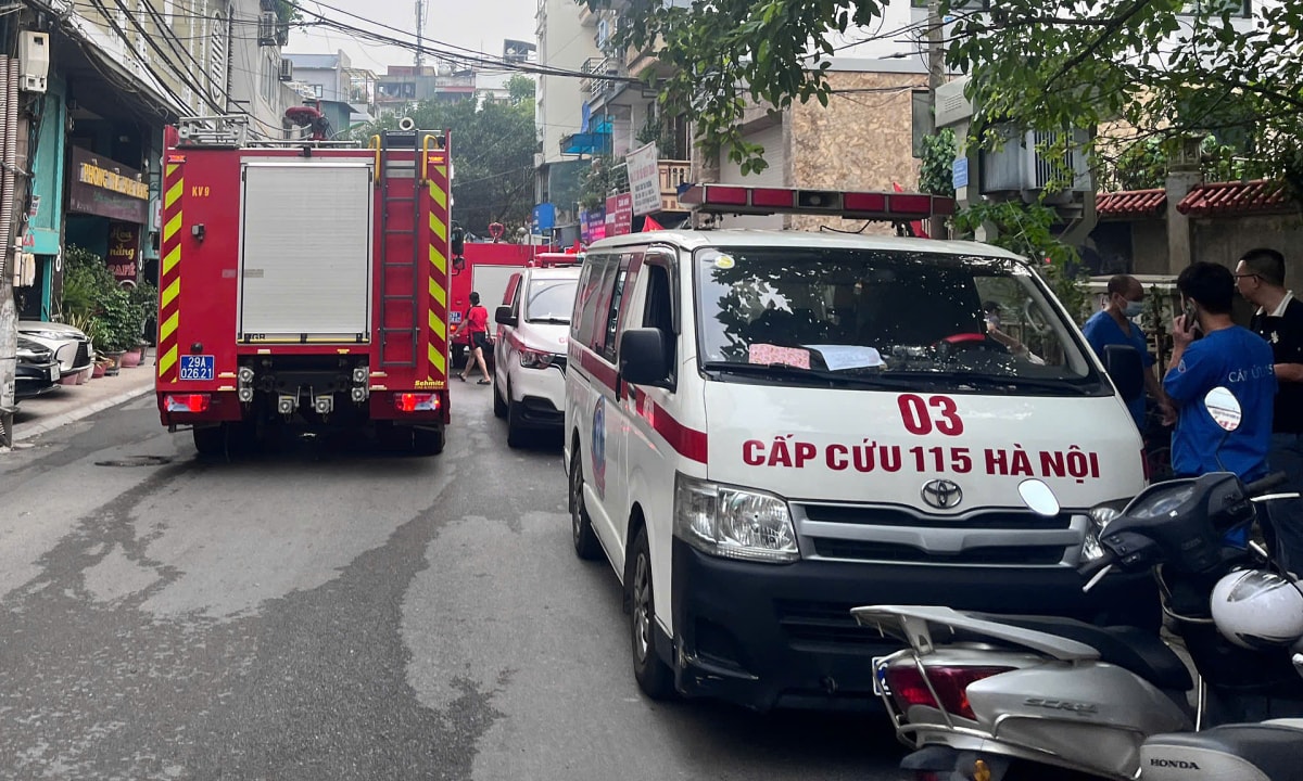 Cháy nhà ở Hà Nội, 5 người trong một gia đình tử vong