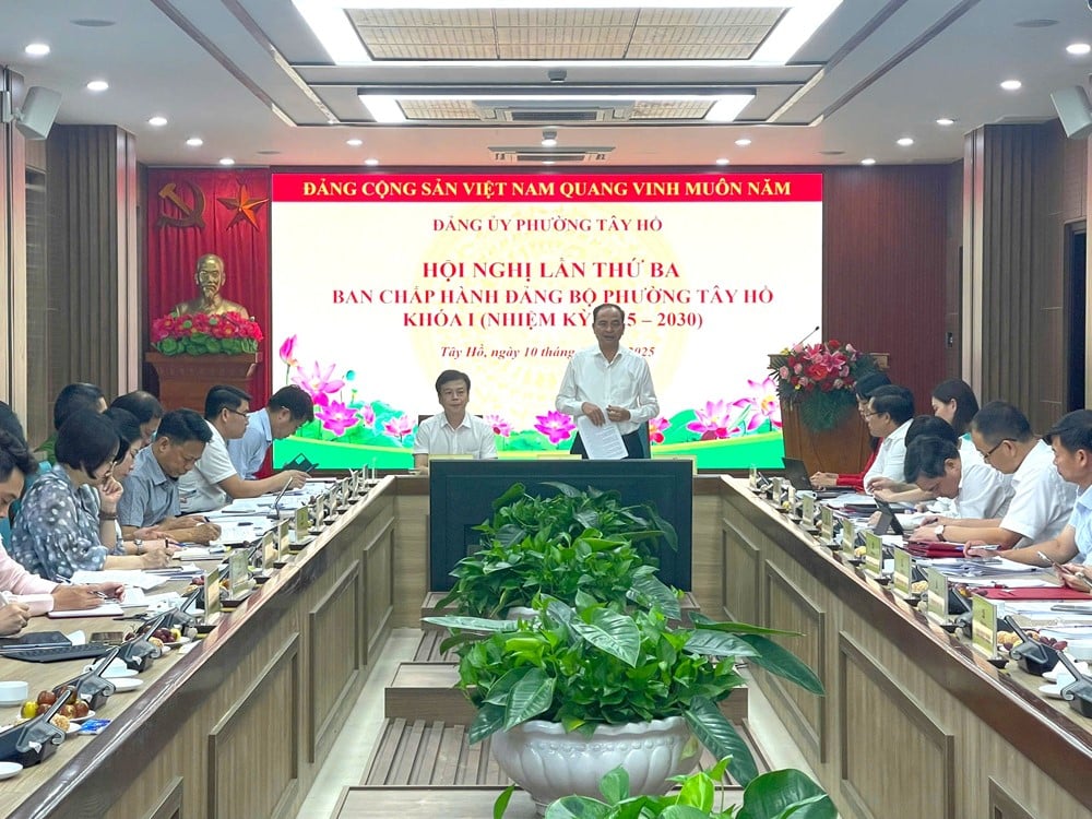Hội nghị lần thứ 3 Ban chấp hành Đảng bộ phường Tây Hồ- Ảnh 1.