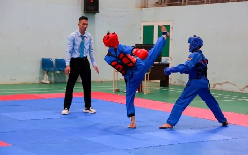 Sắc xanh Vovinam rực sáng tại Đại hội TDTT Thanh Hóa 2025 - ảnh 1