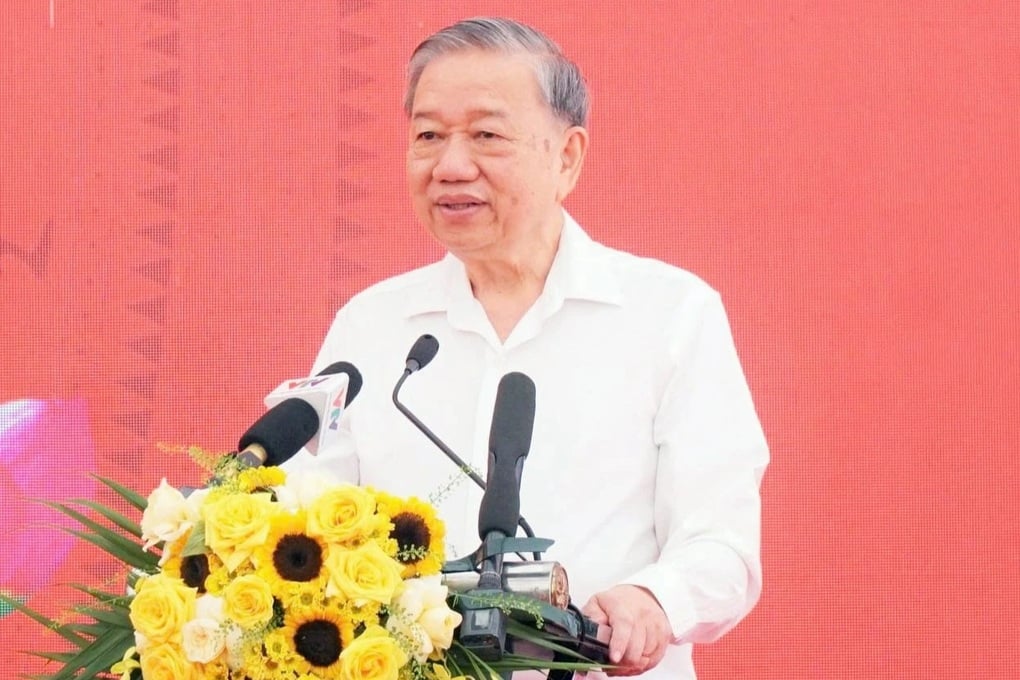Tổng Bí thư Tô Lâm dự Lễ khởi công trường nội trú liên cấp ở Nghệ An - 2