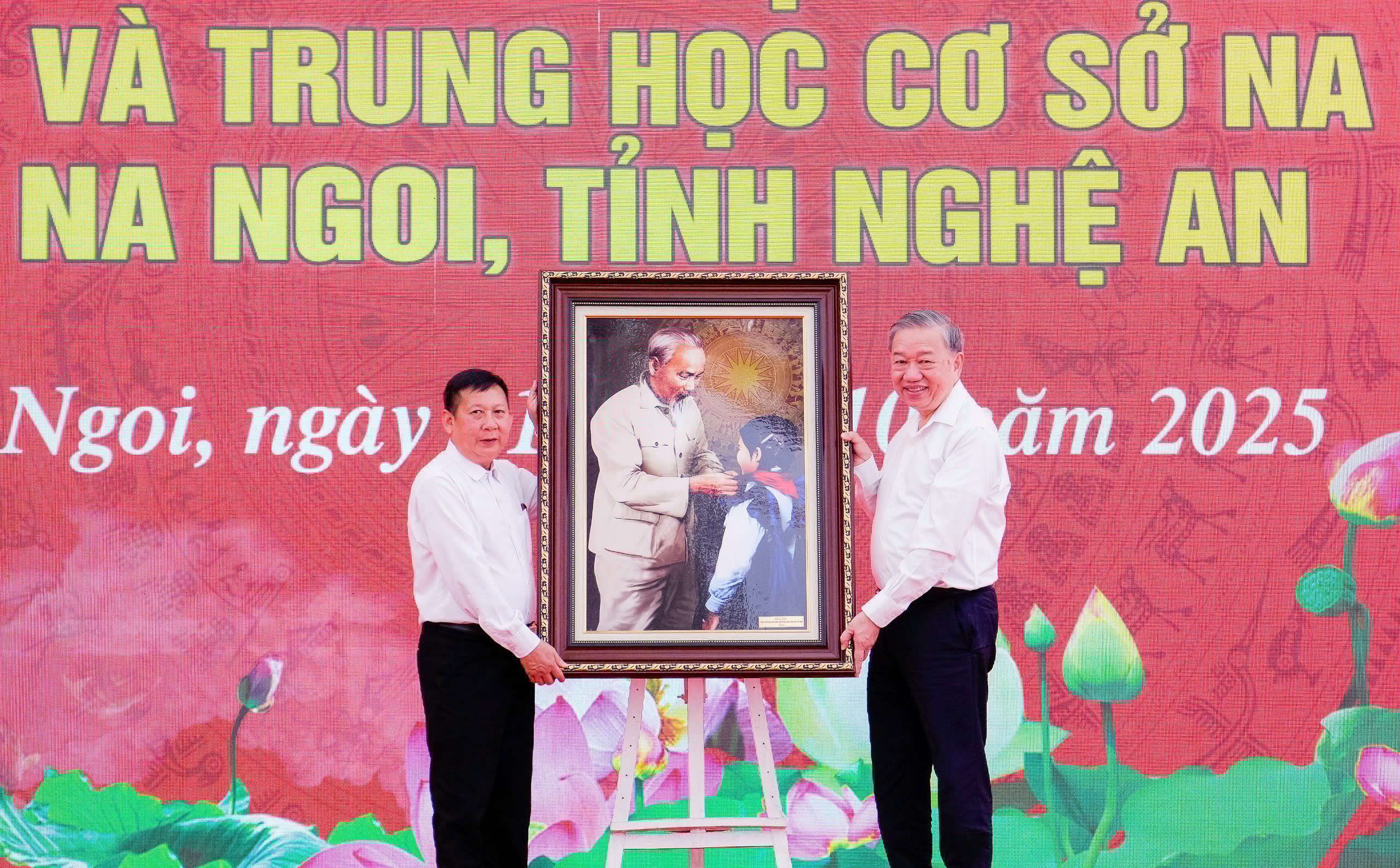 Tổng bí thư Tô Lâm dự lễ khởi công trường học ở Nghệ An - Ảnh 3.