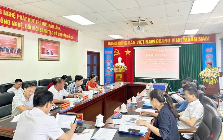 Hội đồng tư vấn đánh giá nghiệm thu đề tài KH&CN cấp tỉnh mã số ĐTNNLC.04/22 - Ảnh 1.