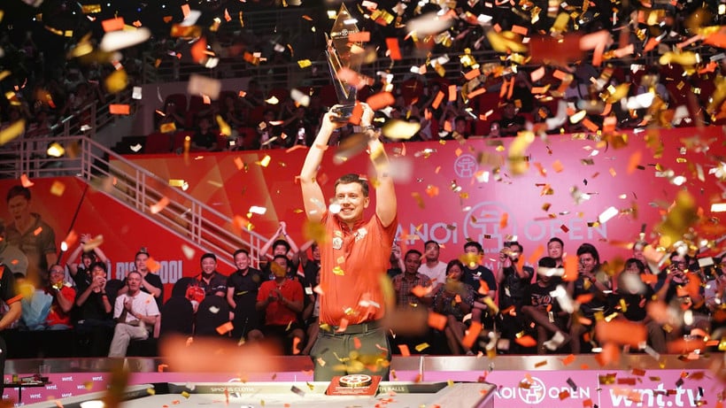 Cơ thủ Pijus Labutis giành chức vô địch Hanoi Open Pool Championship 2025.
