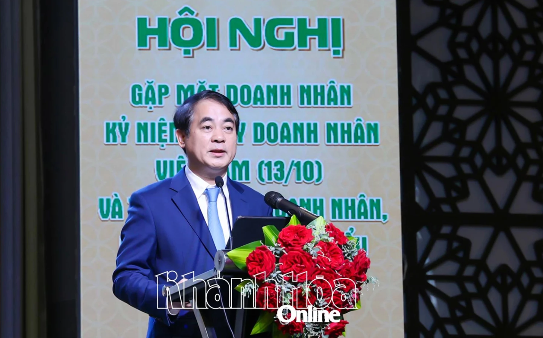 صوبائی پارٹی سیکرٹری Nghiem Xuan Thanh نے کانفرنس سے خطاب کیا۔