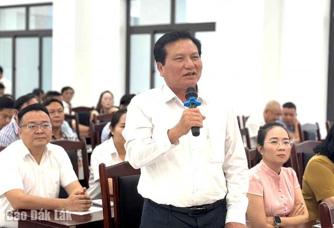 Ο κ. Nguyen Tan Thuan, Αναπληρωτής Γενικός Διευθυντής της Ανώνυμης Εταιρείας Ύδρευσης και Αποχέτευσης Phu Yen, μίλησε στο συνέδριο.