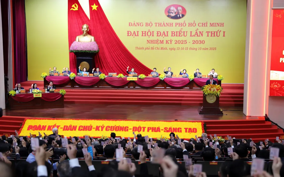 Tổng Bí thư Tô Lâm dự Đại hội Đảng bộ TP Hồ Chí Minh lần thứ I - Ảnh 1.