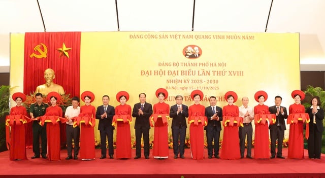 Khai trương Trung tâm báo chí phục vụ Đại hội Đảng bộ TP. Hà Nội - Ảnh 1. Khai trương Trung tâm báo chí phục vụ Đại hội Đảng bộ TP. Hà Nội - Ảnh 1.