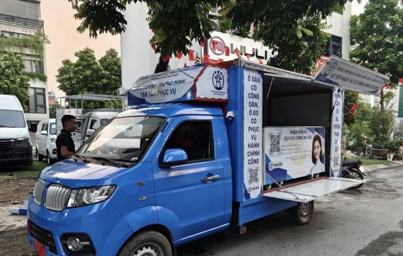 Hanoi: Folk kan sende inn søknader om eiendom i mobile kjøretøy på markeder, skoler... -0