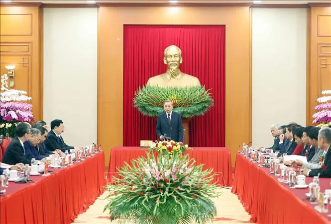 Tổng Bí thư Tô Lâm: Nông dân là người lính tiên phong trên mặt trận an ninh lương thực - Ảnh 1.