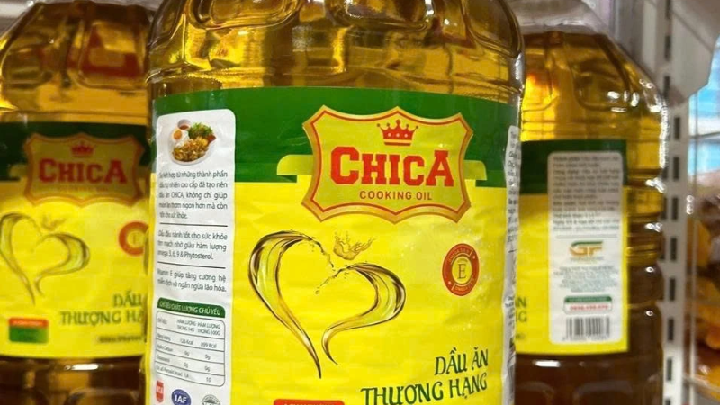 ប្រេងបន្លែ Chica ត្រូវបានគេកំណត់ថាក្លែងក្លាយ និងមានគុណភាពអន់។ (រូបថតអេក្រង់)