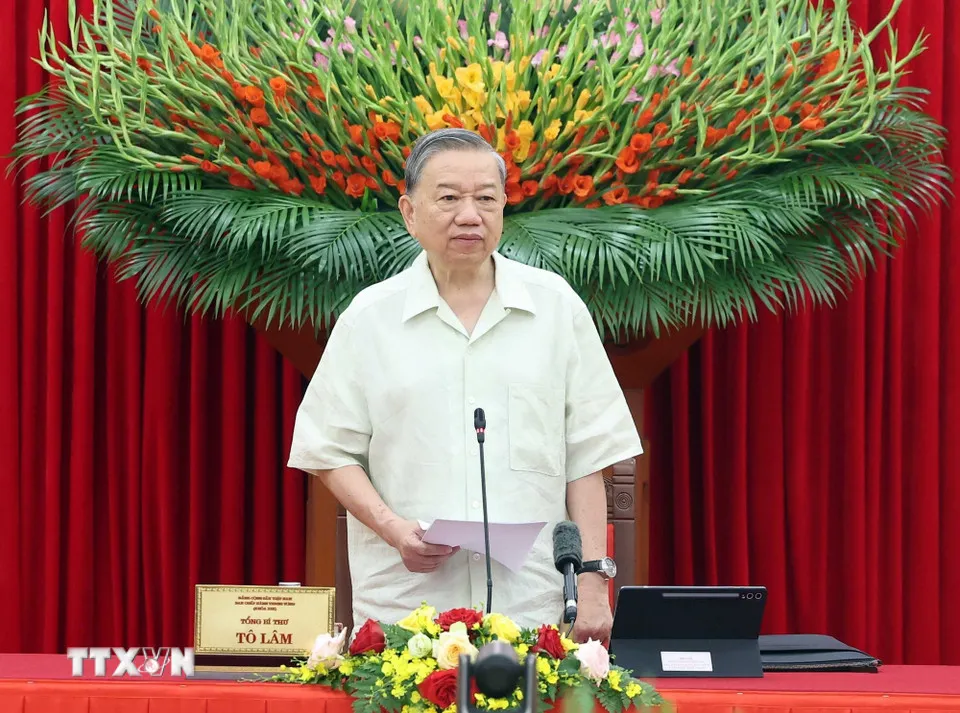 Tổng Bí thư Tô Lâm: Phải coi khoa học công nghệ là động lực phát triển của quốc gia - Ảnh 1.