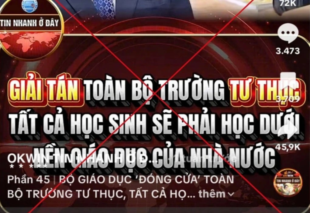 Bác tin đồn giải tán các trường học tư thục, đề nghị xử lý người đăng tải - 1