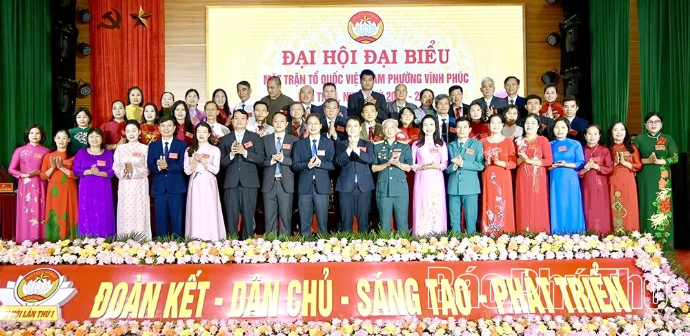 The 1st Congress of the Fatherland Front of Vinh Phuc Ward, term 2025 - 2030