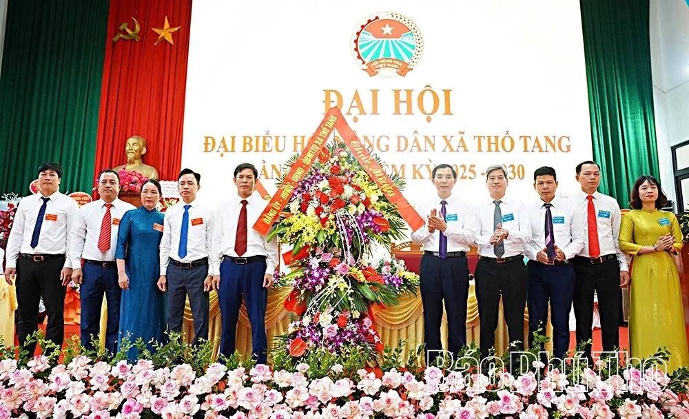 1º Congresso de Delegados da Associação de Agricultores da Comuna de Tho Tang, período 2025-2030