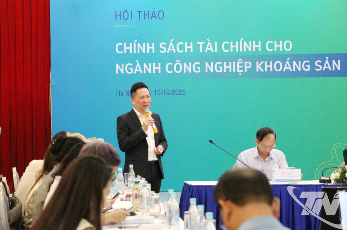 Auf dem Workshop sprach ein Vertreter der Nui Phao Company.