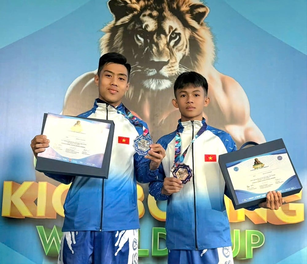 Quang Ngai tem 2 atletas vencedores da Copa do Mundo de Kickboxing - foto 1
