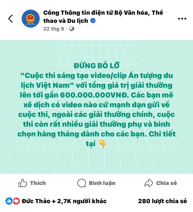 Cuộc thi sáng tạo Video/clip "Ấn tượng Du lịch Việt Nam" năm 2025: Nhận được sự hưởng ứng lớn sau nửa chặng đường - Ảnh 2. Cuộc thi sáng tạo Video/clip "Ấn tượng Du lịch Việt Nam" năm 2025: Nhận được sự hưởng ứng lớn sau nửa chặng đường - Ảnh 2.