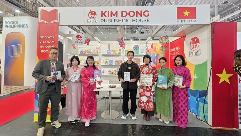 Kim Dong Publishing House's booth at the Book Fair. (Photo: Provided by the Publishing House)