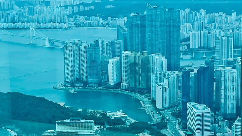 Busan is the green gem located in the south of Korea.