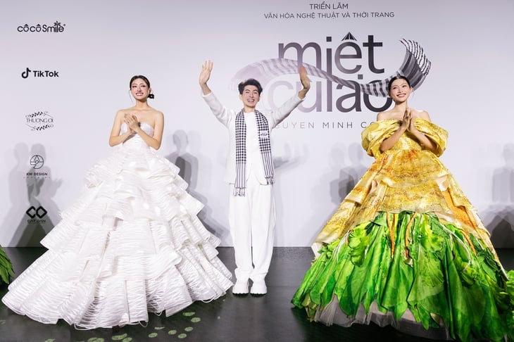 Designer Nguyen Minh Cong brings traditional Western cakes to the fashion catwalk - Photo 1. Nguyễn Minh Công - Ảnh 1.