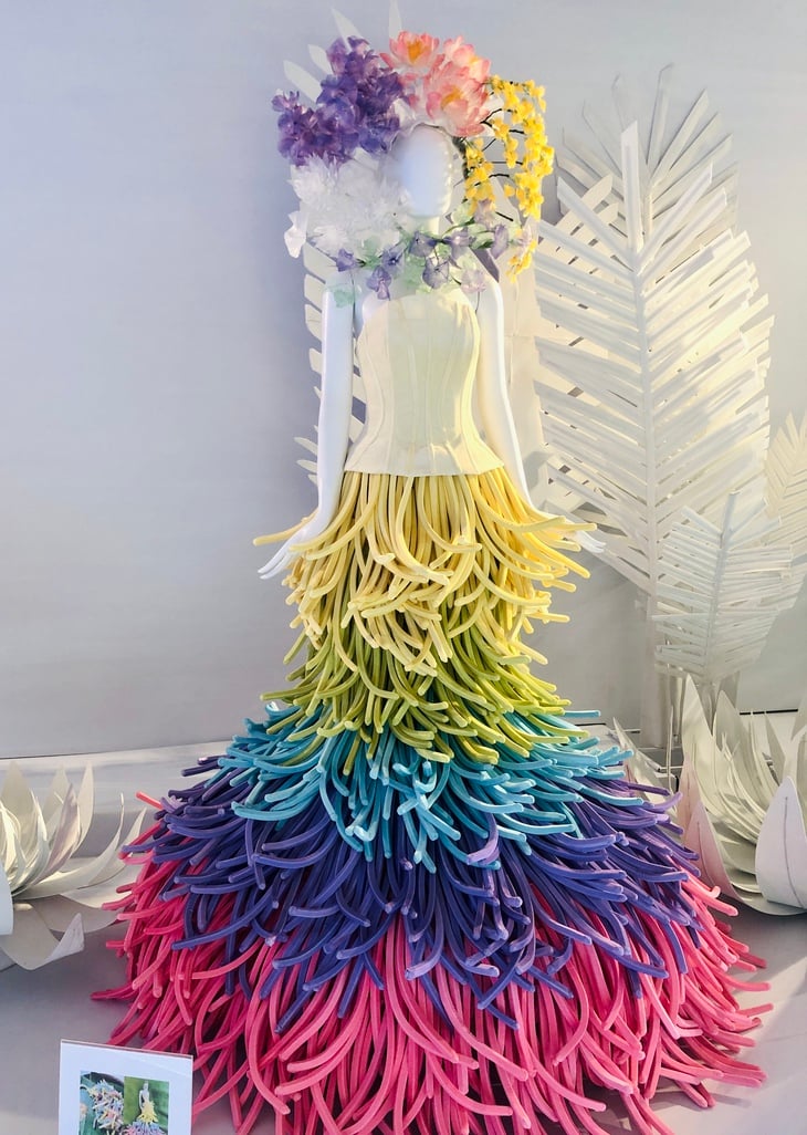 Designer Nguyen Minh Cong brings traditional Southern cakes to the fashion catwalk - Photo 12. Nguyễn Minh Công - Ảnh 12.