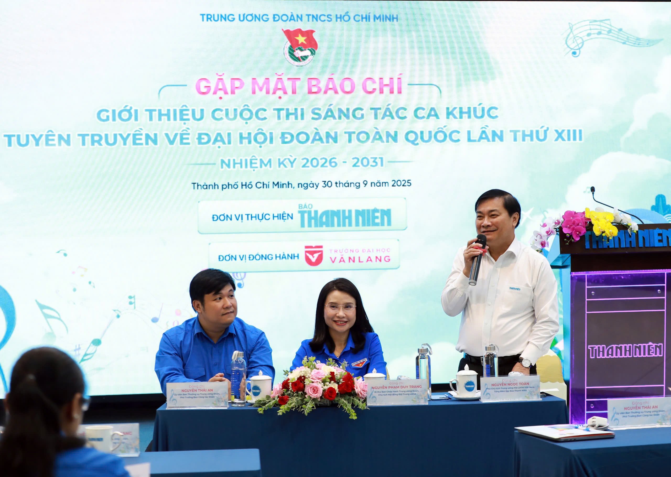 Gặp gỡ báo chí giới thiệu Cuộc thi sáng tác ca khúc tuyên truyền Đại hội Đoàn - Ảnh 1.