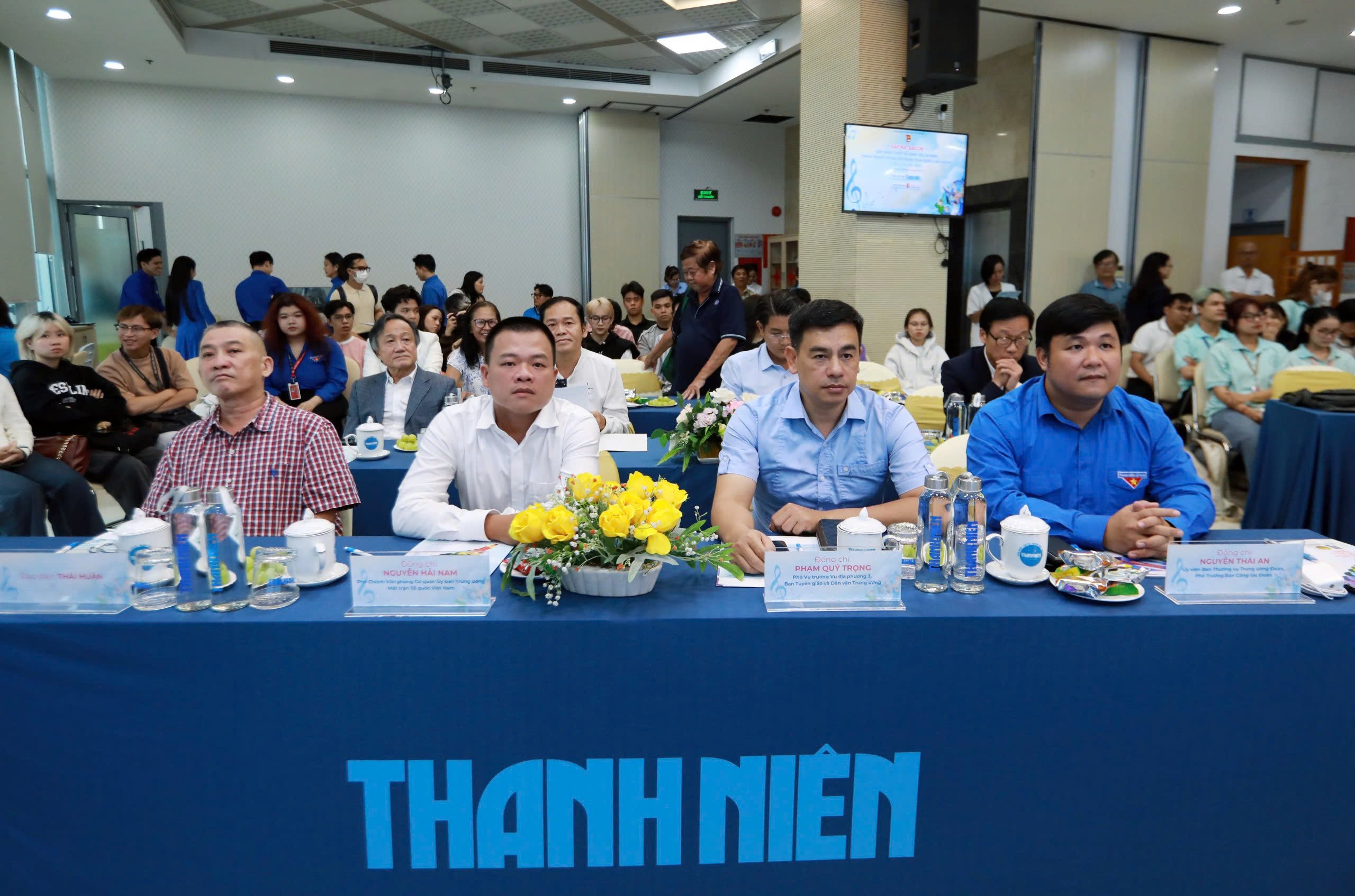 Gặp gỡ báo chí giới thiệu Cuộc thi sáng tác ca khúc tuyên truyền Đại hội Đoàn - Ảnh 3.