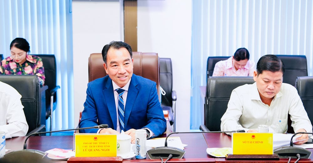De voorzitter van het Provinciaal Volkscomité, Lu Quang Ngoi, informeerde de werkgroep over het potentieel, de sterke punten en de gebieden waarin de provincie investeringen vraagt.