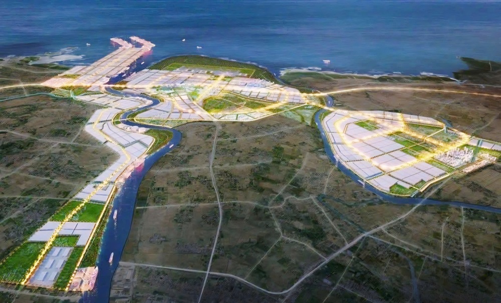Phối cảnh Khu kinh tế ven biển phía Nam Hải Phòng có diện tích 20.000 ha