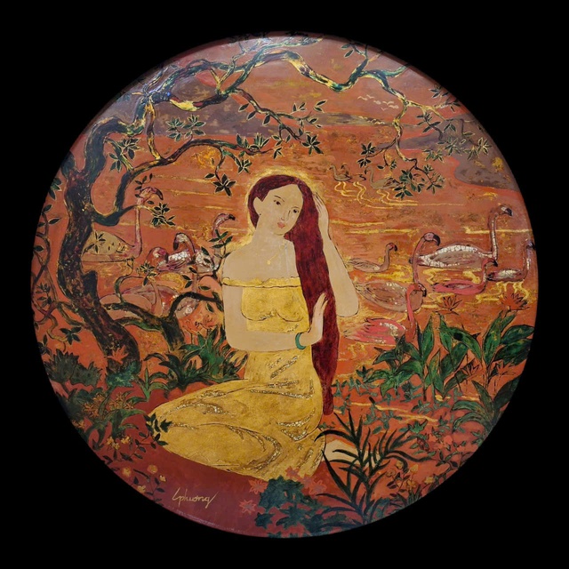 'Đường lên mây' bảng lảng hình bóng thiếu nữ của danh họa Nguyễn Gia Trí - Ảnh 4.