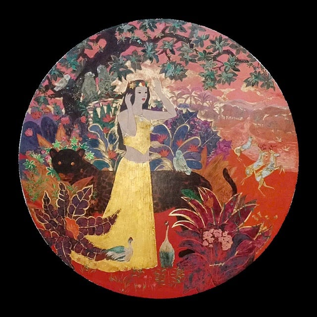 'Đường lên mây' bảng lảng hình bóng thiếu nữ của danh họa Nguyễn Gia Trí - Ảnh 8.